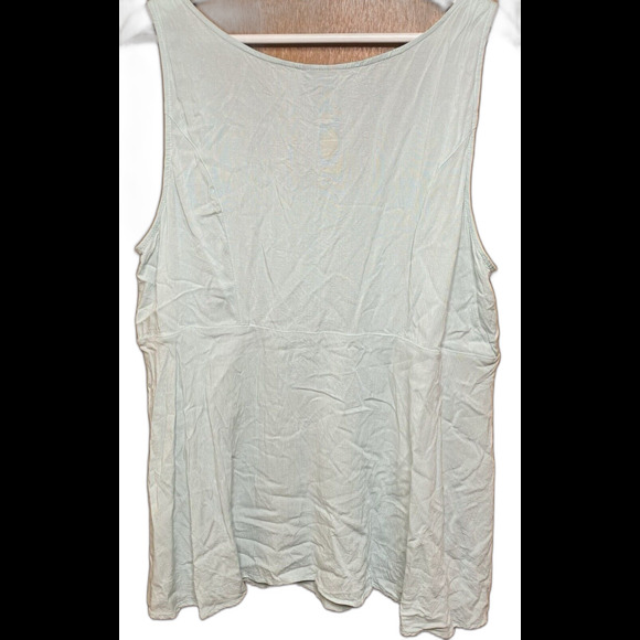 Torrid Babydoll Fit And Flare Sleeveless Top Tank Hook & Eye Size 2X Mint Green - Picture 5 of 9